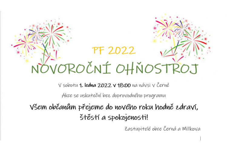 Novoroční ohňostroj 2022